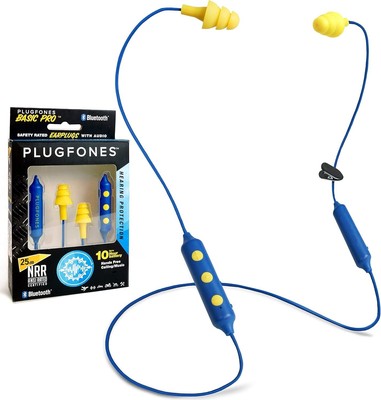 Plugfones Basic Pro Wireless Bluetooth in-Ear Earplug Earbuds - Noise Reduction