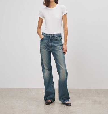 Pre-owned Nili Lotan Mitchell Jean In Simon Wash - Size 29 In Blue