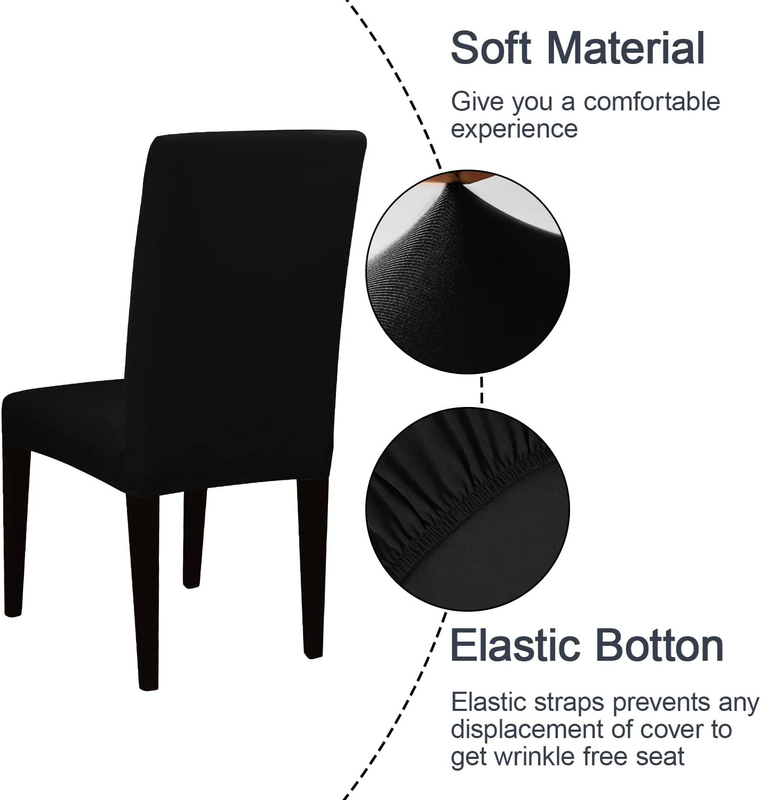 High Stretch Removable Washable Chair Seat Protector Cover for Home Party Hotel