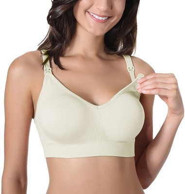Gratlin Womens Comfort Support Maternity Wirefree Seamless Nursing Bra