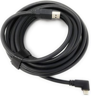16ft/5M Link Cable for Meta Quest 2/3 Type-C Right Angle to USB A Charging Cord