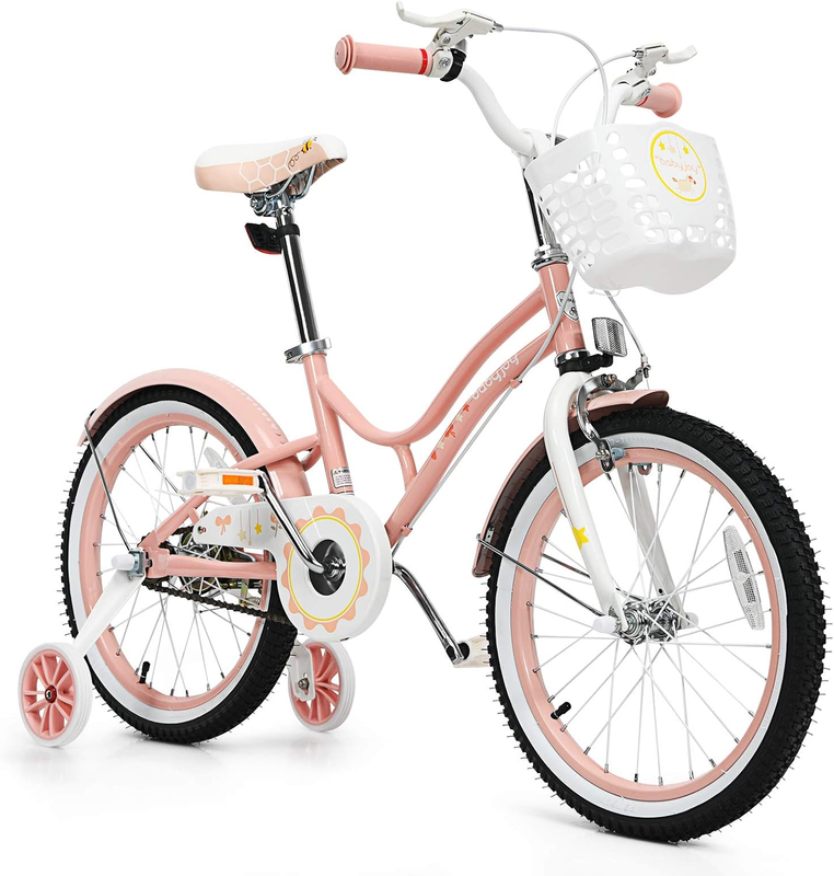 BABY JOY Kids Bike, 14 16 18 Inch Bike W/Removable Training 