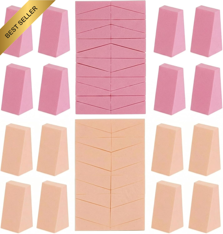 Makeup Sponge, 48 Pack Wedge Shaped Beauty Blender Sponge for Face Makeup, Profe