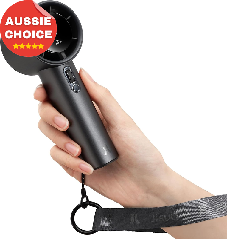 Portable Handheld Fan Pro1S USB Rechargeable Adjustable Speed 5000mAh Grey