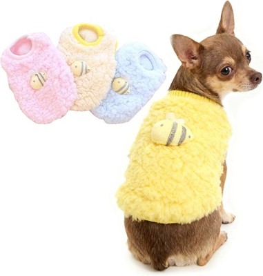 FLAdorepet 3 Packs Teacup Dog Cat XXS Clothes for Chihuahua Yorkie,Winter Warm 