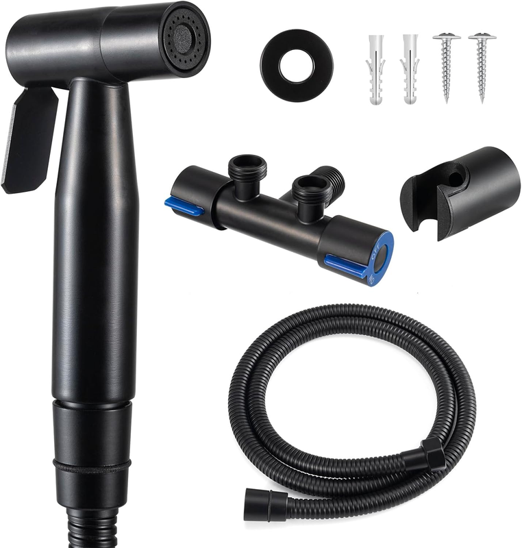 Handheld Bidet Sprayer -  Bathroom Sprayer with Hose Kit, Adjustable Water Press