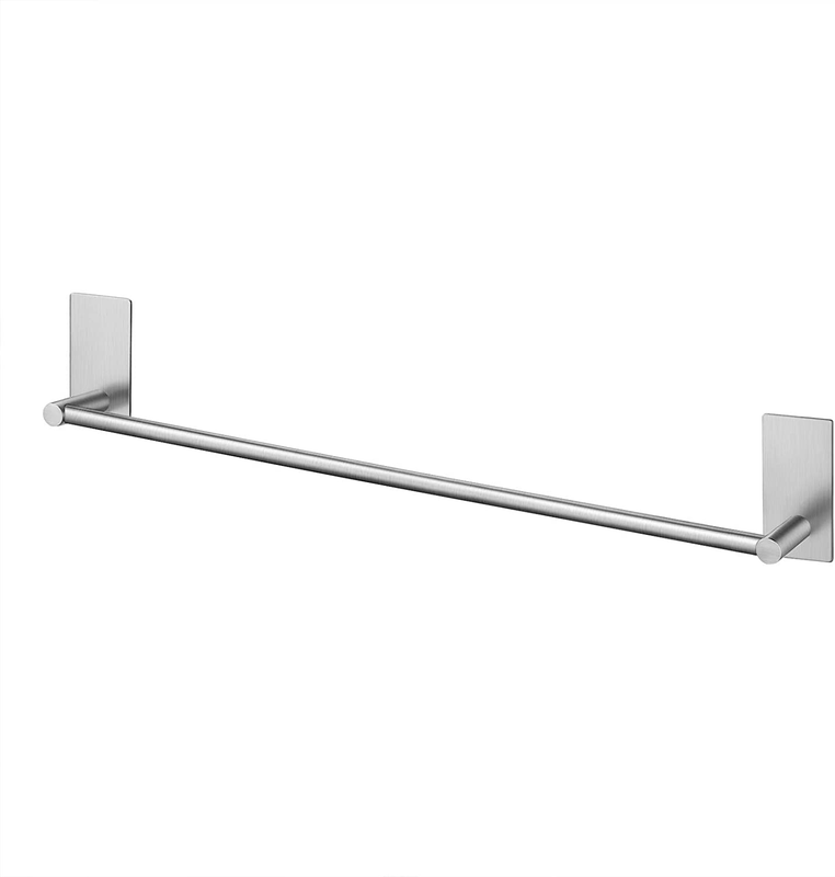 KES Adhesive Towel Bar 20-Inch Bathroom Towel Holder No Drill Stick on Towel Han
