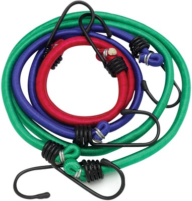 Performance Tool 1123 3 Piece Stretch Cords (18 Inch 24 Inch 36 Inch)
