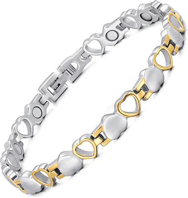 Rainso Damen Magnetische Armband Magnetarmband Aus Titaniumstahl Mit Hervorragen