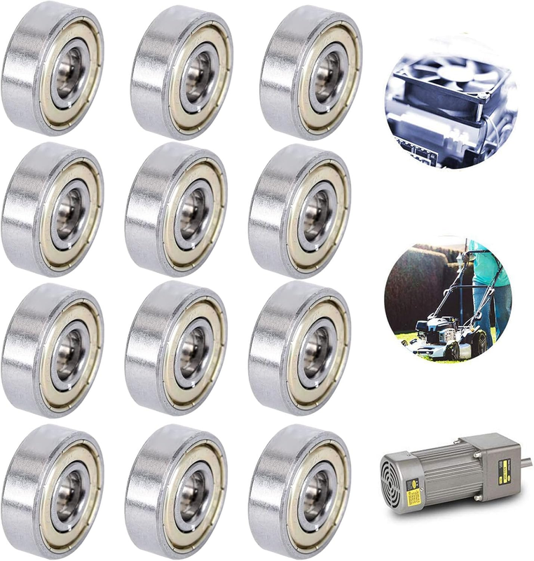 608Zz Deep Groove Ball Bearings - 12Pcs (8Mm X 22Mm X 7Mm) for Skateboard,3D Pri