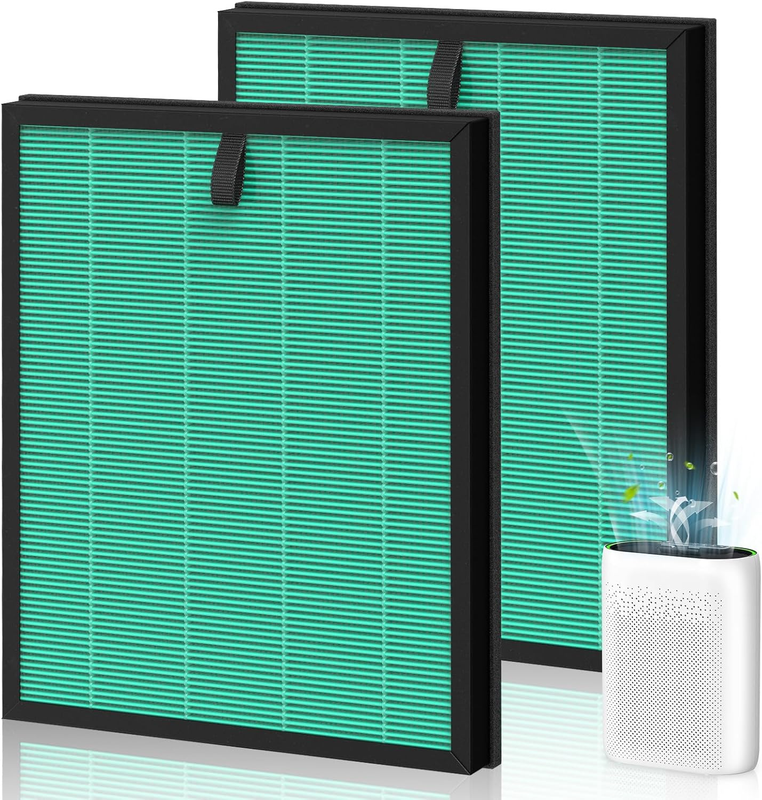 2-Pack MK-D05 Air Filter for MK-D05 Air Cleaner Purifier 4-In-1 Filtration