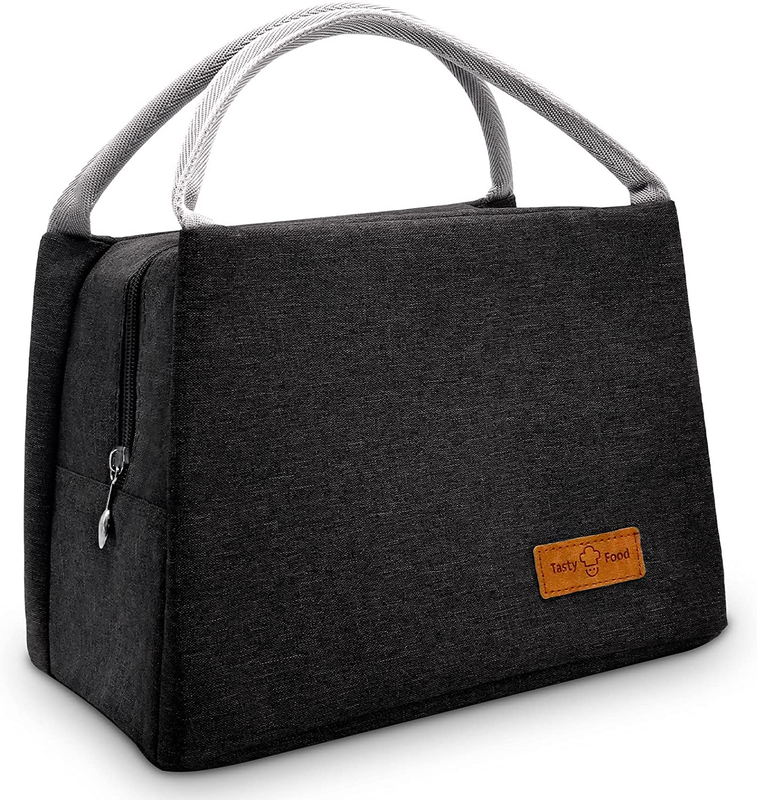 Insulated Lunch Bag Box for Women Men, Reusable Lunch Cooler Bags, Portable Wide