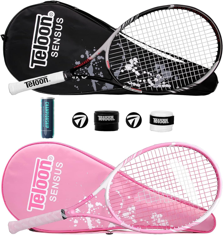 Tennis Rackets for Adults 2 Pcs Recreational -27 Inch Tennis Racquet for Men and