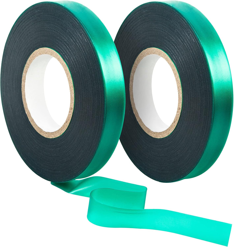 Unves 2 Rolls Garden Tape, 300 Ft Green Plant Ties Tape Nursery Tapes