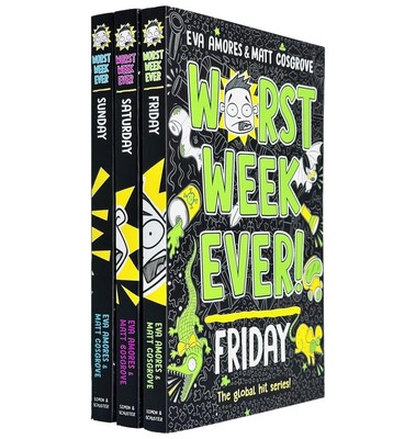 Worst Week Ever! Series 3 Books Set by Eva Amores,Matt Cosgrove Sunday,Saturday