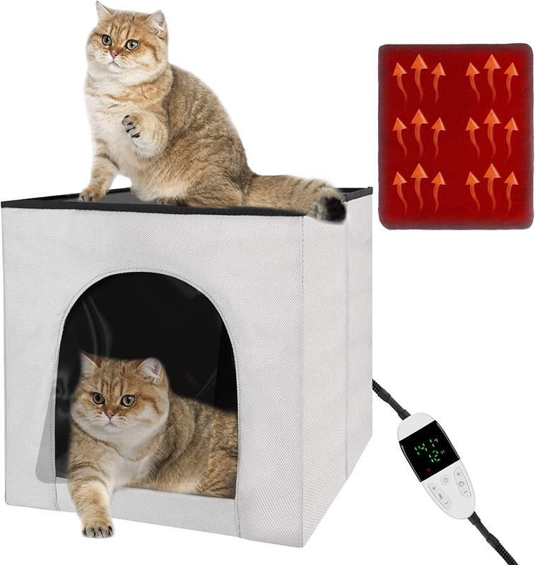 Heated Cat House Heating Cat Houses for Indoor Outdoor Kitty