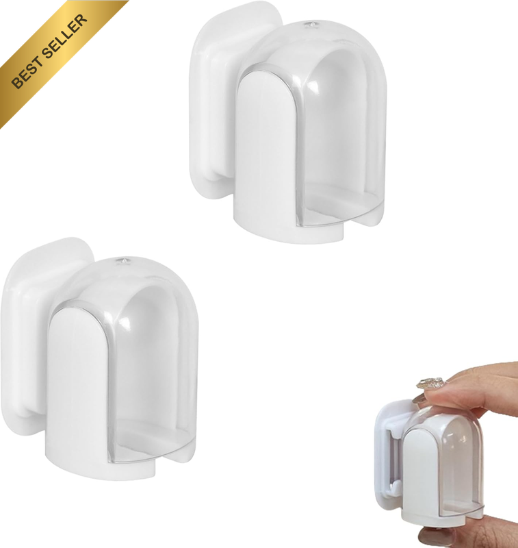 2 Pk Toothbrush Holder Wall Mounted Cover Storage Organizer Electric