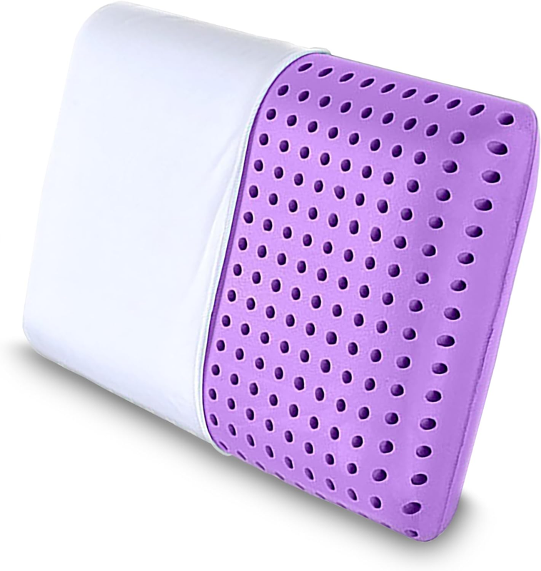 Purple Memory Foam Pillow Queen | Soft Pillow with Xtreme Co