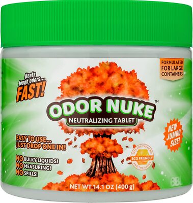 ODOR NUKE Tablets: Professional Human Urine Smell Remover Odor Eliminator 14.1oz