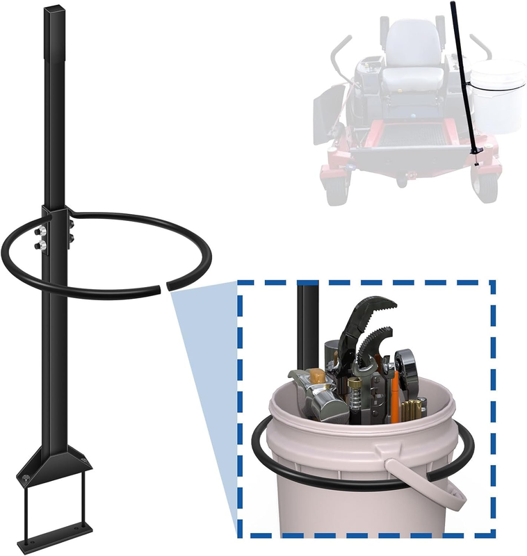 Zero Turn Mower Handle Bracket Holder 5 Gallon Bucket Mounting Kit for Outdoor