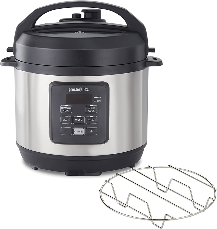 Simplicity 4-In-1 Electric Pressure Cooker, 3 Quart Multi-Fu