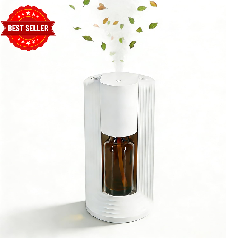 Waterless Essential Oil Diffuser, Aromatherapy Scent Diffuser with 3 Mist Modes,