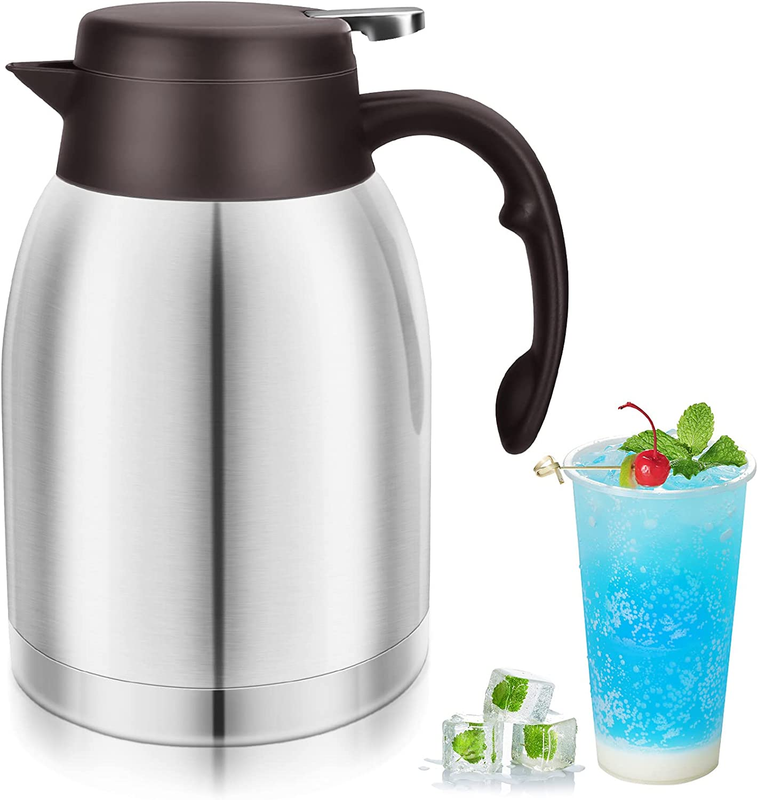 Thermal Coffee Carafe Stainless Steel Water Dispenser Double Wall Vacuum Thermos