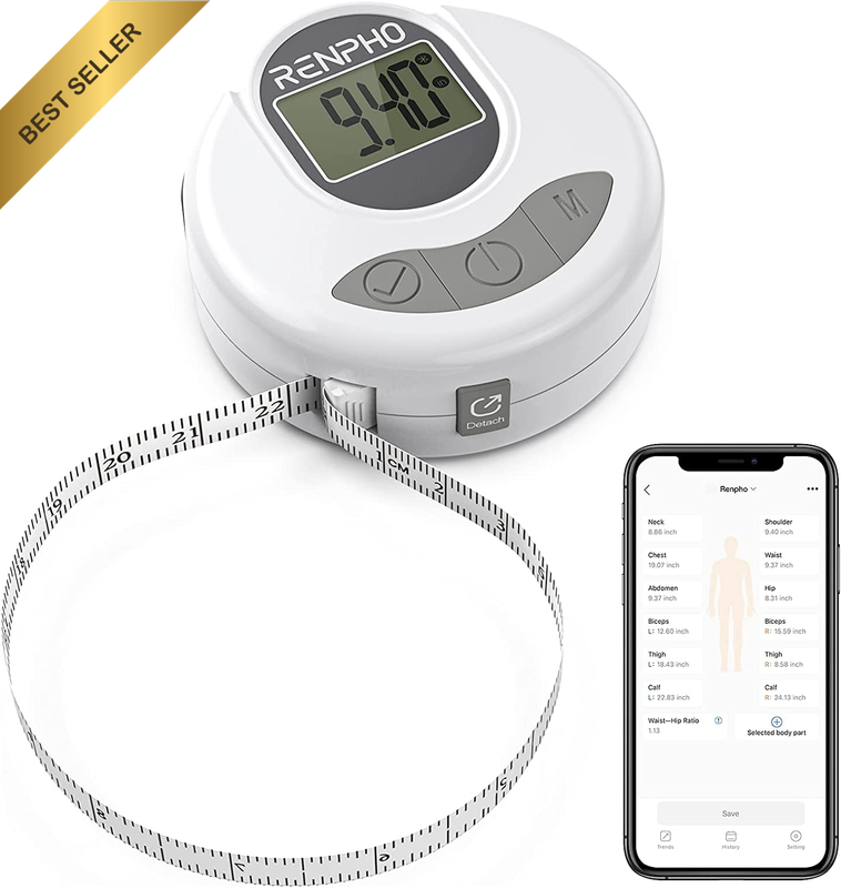 Smart Bluetooth Digital Body Tape Measure for Weight Loss Fitness