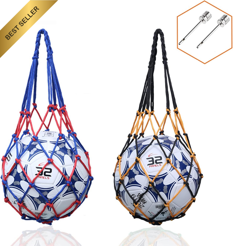 2 Pcs Ball Net Net Bag Portable Ball Net Sports Ball Net for Football, Basketbal