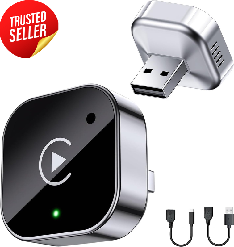 Mini Wireless CarPlay Adapter USB Plug Play Fast