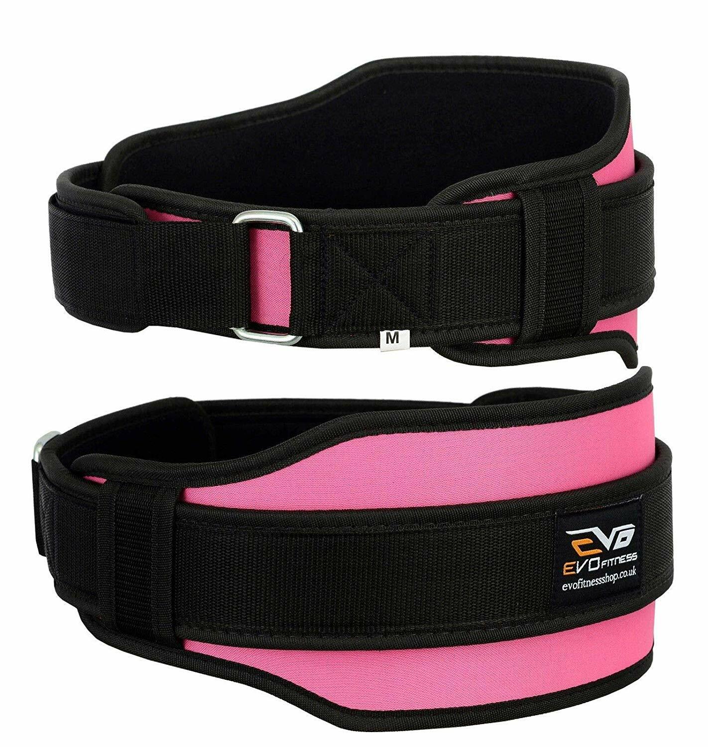 EVO Weight Lifting Neoprene Gym Belts GEL Back Support Straps Wraps
