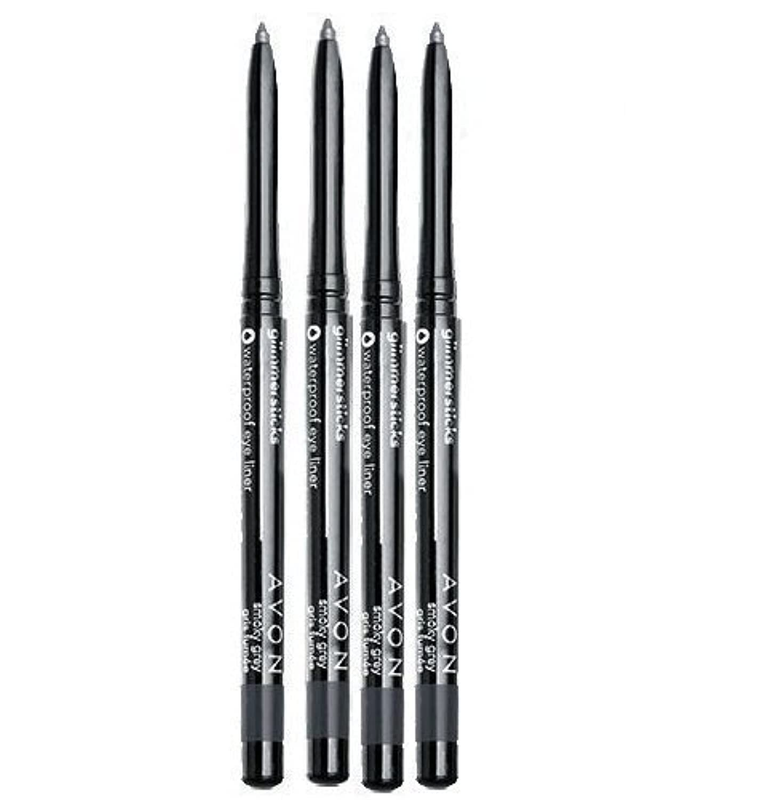 Lot of 4 Avon GLIMMERSTICKS Eye Liner Cosmic Brown, Smoothening Creamy Finish