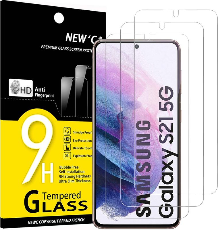 3 Pack Designed for Samsung Galaxy S21 5G (6.2") Screen Protector Tempered Glass