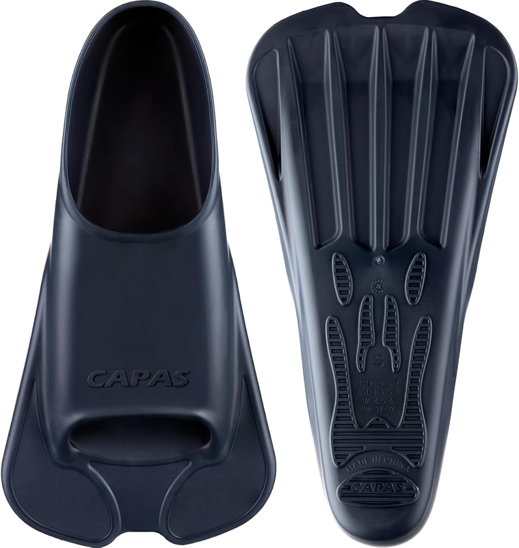 Swim Training Fins Comfortable Silicone Lap Swimming Short Bla...