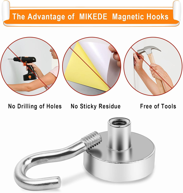 Magnetic Hooks 15Pack 28lbs+ Magnet Hook 2025 Cruise Cabin Ship Essentials Heavy
