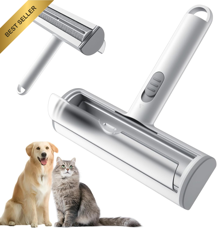 Pet Hair Remover Roller Reusable Dog and Cat Hair Remover Brush Self-Cleaning Pe