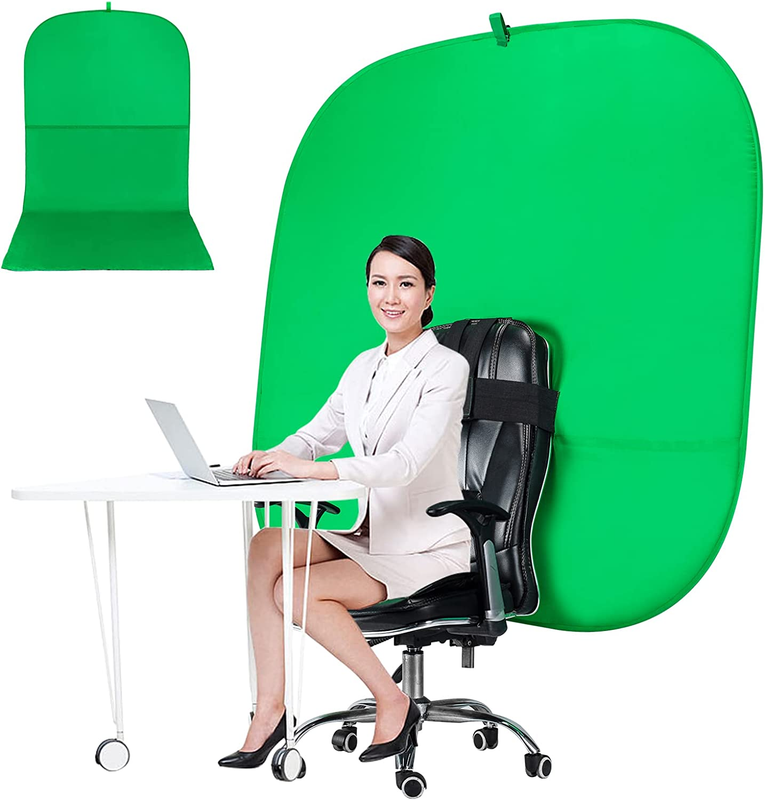Green Screen Chair, 59In Portable Green Screen, Portable Background, 4.65Ft Gree