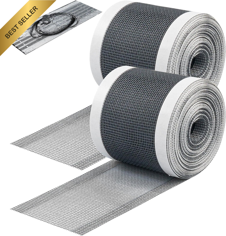 2 Roll Disposable Hair Catcher Shower Drain Mesh Stickers Shower Drain Hair Trap