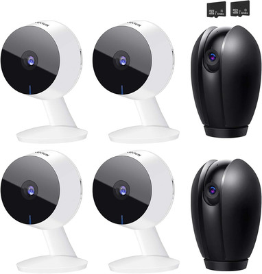 Security Cameras for Home + 2X 32GB SD Cards,Pt Home Security Camera System with