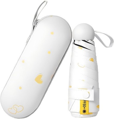 JYJLLM Compact Windproof Umbrella - Unbreakable, Portable, Stylish white 