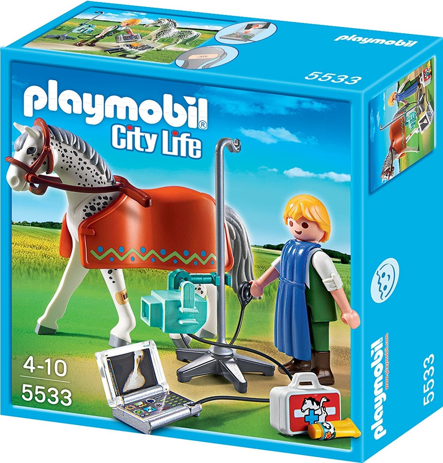 Playmobil 5533 City Life Vets Horse with X-Ray Technician | eBay