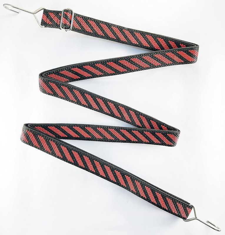 Flat Bungee Cord with Steel Hooks Adjustable Length 67