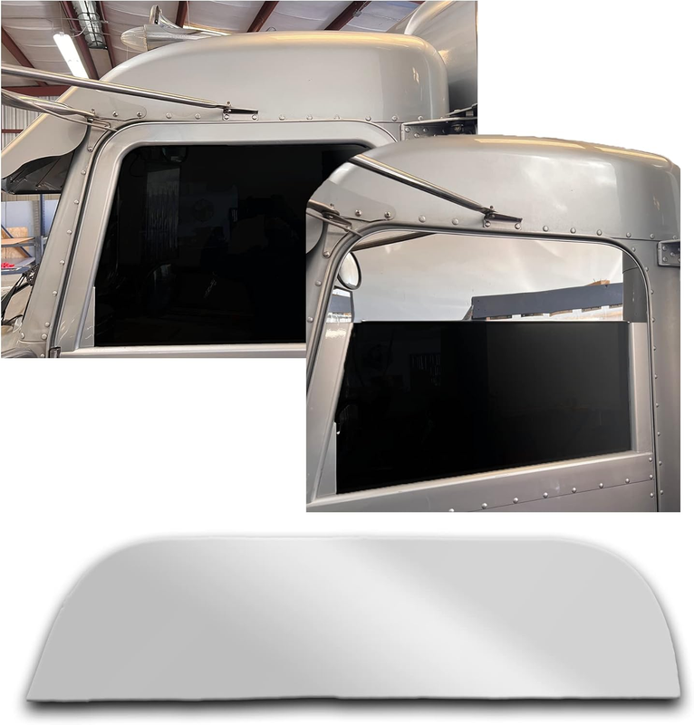 8 Inch Window Chops Set Stainless Steel for Peterbilt 379 1999-2005