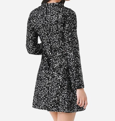 Pre-owned Simkhai Jonathan  Safia Sequin Mini Dress In Black - Size 4