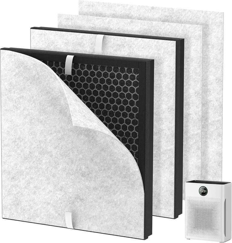 PR1 Filter for Mooka PR1 Air Purifier 2 Pack H13 True HEPA 4 Washable Pre