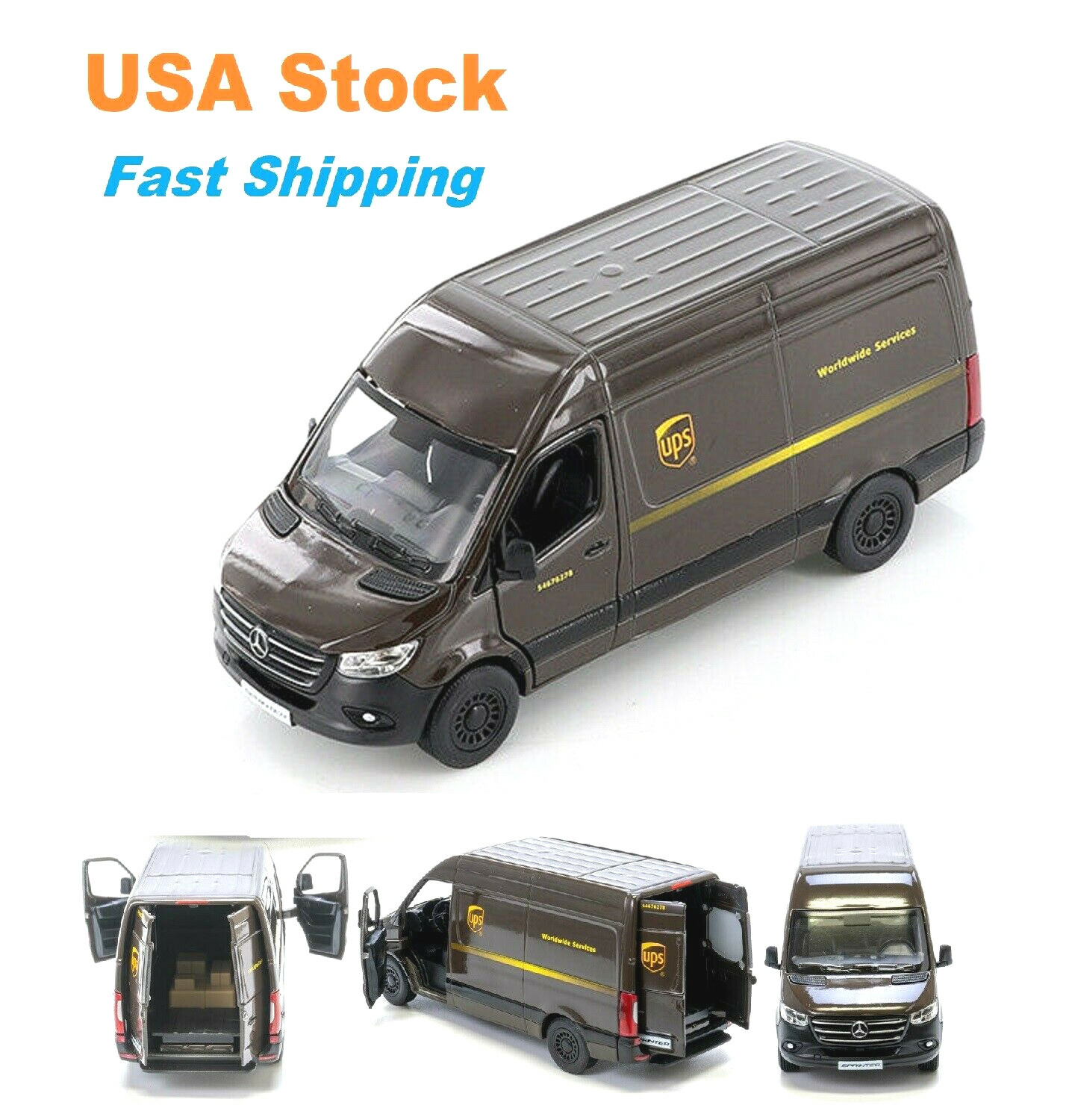 1/64 TINY ハイエース ベンツ いすゞ UPS Track トレーラー 希望者のみラッピング無料】 TINY 1/64 ハイエース トレーラー