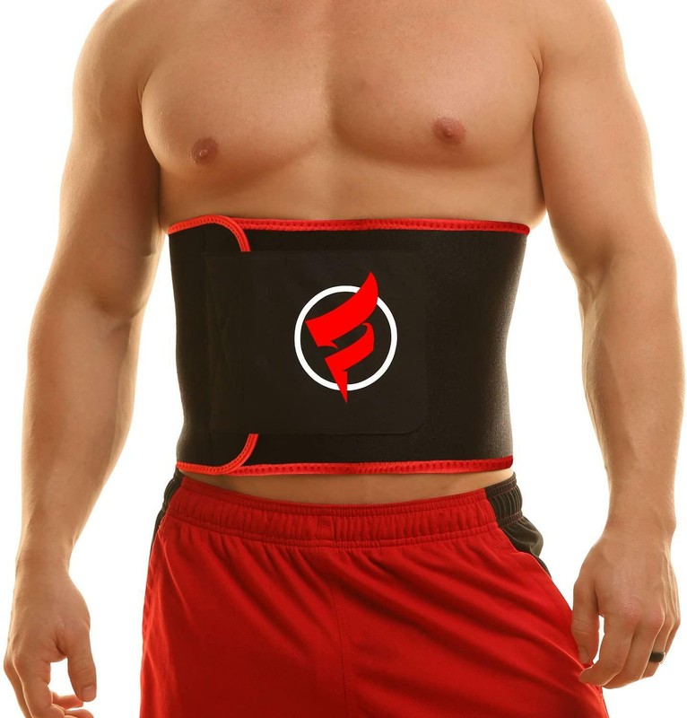 Fitru Waist Trimmer Weight Loss Ab Belt for Women  Men - Waist Trainer Stomach