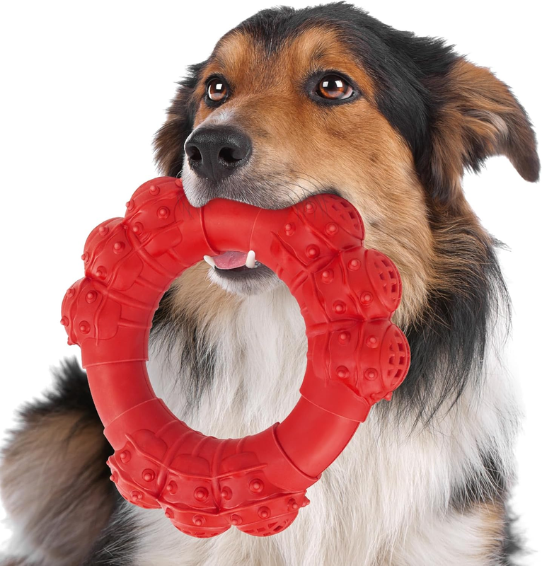 Indestructible Dog Chew Toys Aggressive Chewers Ring Heavy Duty Large Teething