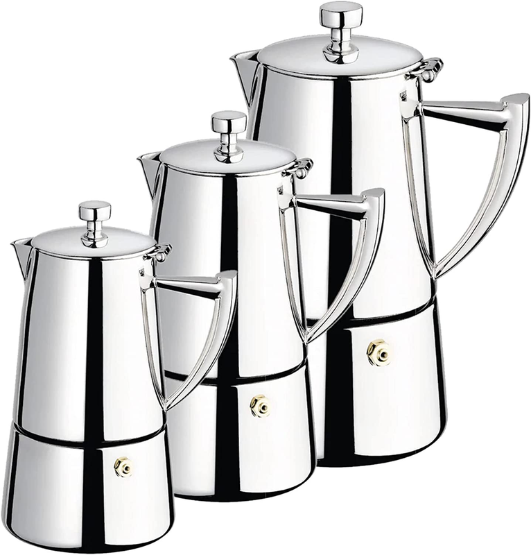Roma 6-Cup Stainless Steel Stovetop Moka Espresso Maker