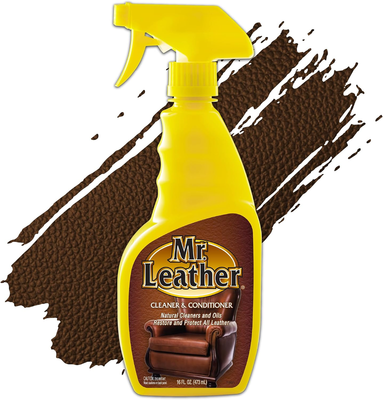 Mr. Leather Cleaner & Conditioner Spray, Safe for All Leather & Vinyl, 16Oz